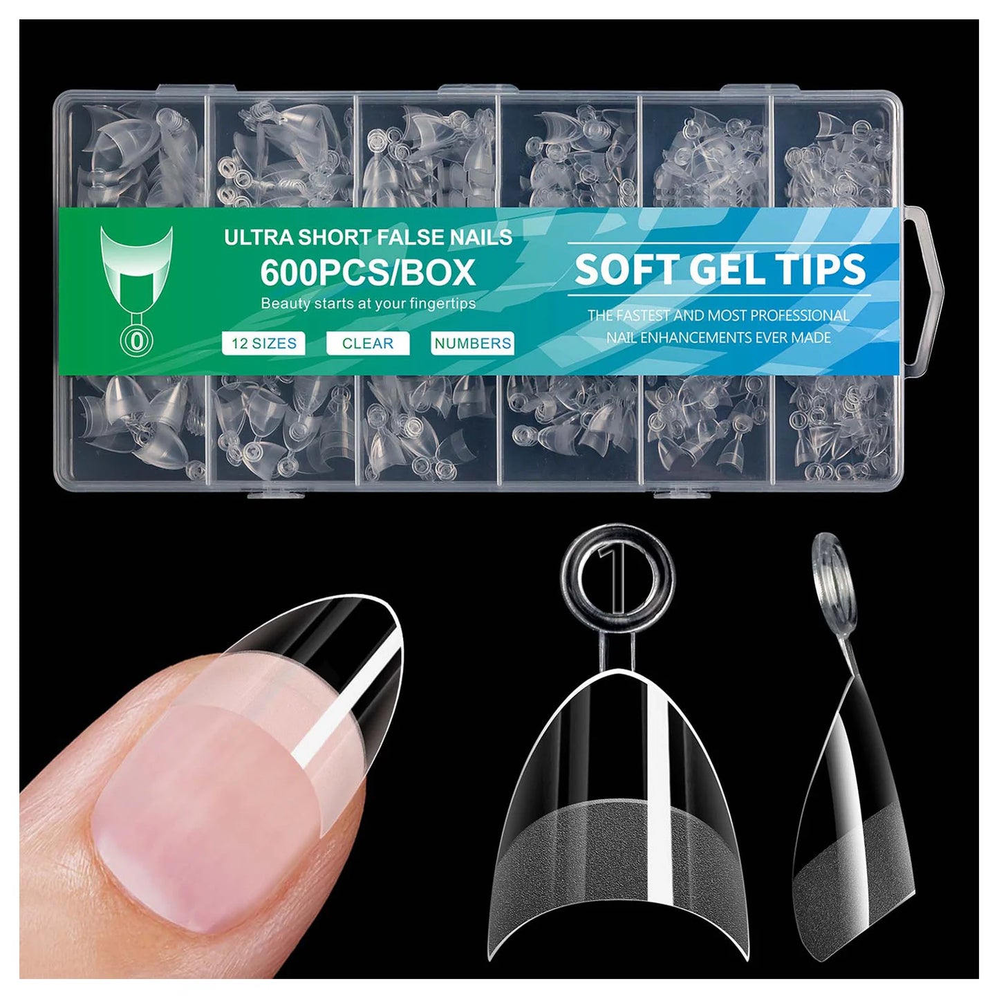 600Pcs Short Square Matte Press On Nails Ultra Short Fake Nail Tips No Filling Required Glue Free False Nails For Women