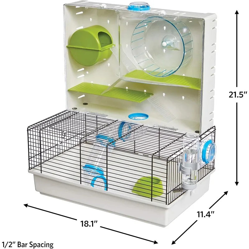 Hamster Arcade Cage White Awesome Multi Level Home 18 Inch