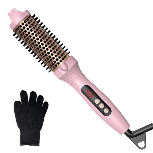 Thermal One Step Hot Air Brush Volumizer Hair Curler Pink