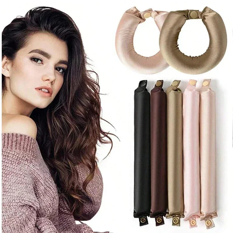 Heatless Hair Curler No Heat Rollers Satin Curling Rods