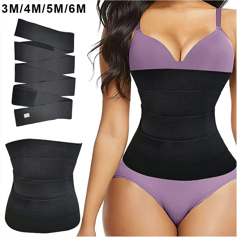 4M Waist Yoga Belt Bandage Wrap Lumbar Support Sauna Belt Gym good