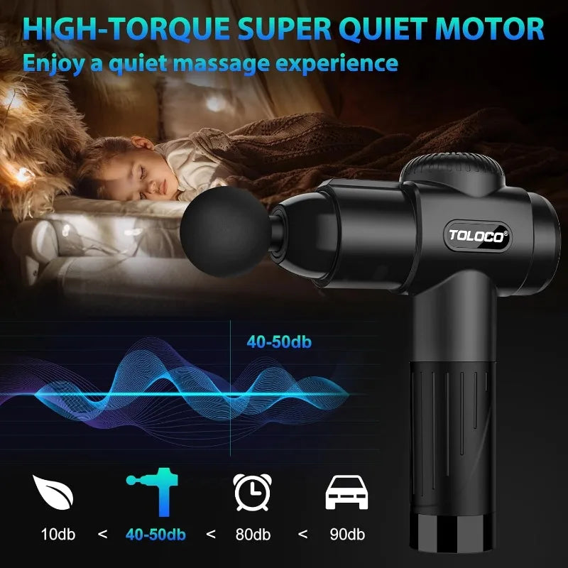 TOLOCO Deep Tissue Massage Gun For Muscle Pain Relief