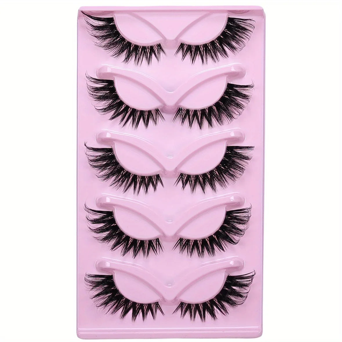 30 Pairs Cat Eye Lashes Fake Eyelashes Natural long Manga Lashes Winged End Eye Elongated Eyelashes Fake Lashes Makeup