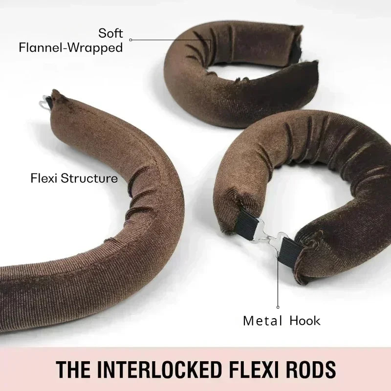 Heatless Hair Curlers No Heat Sleep Headband Soft Rods Hook