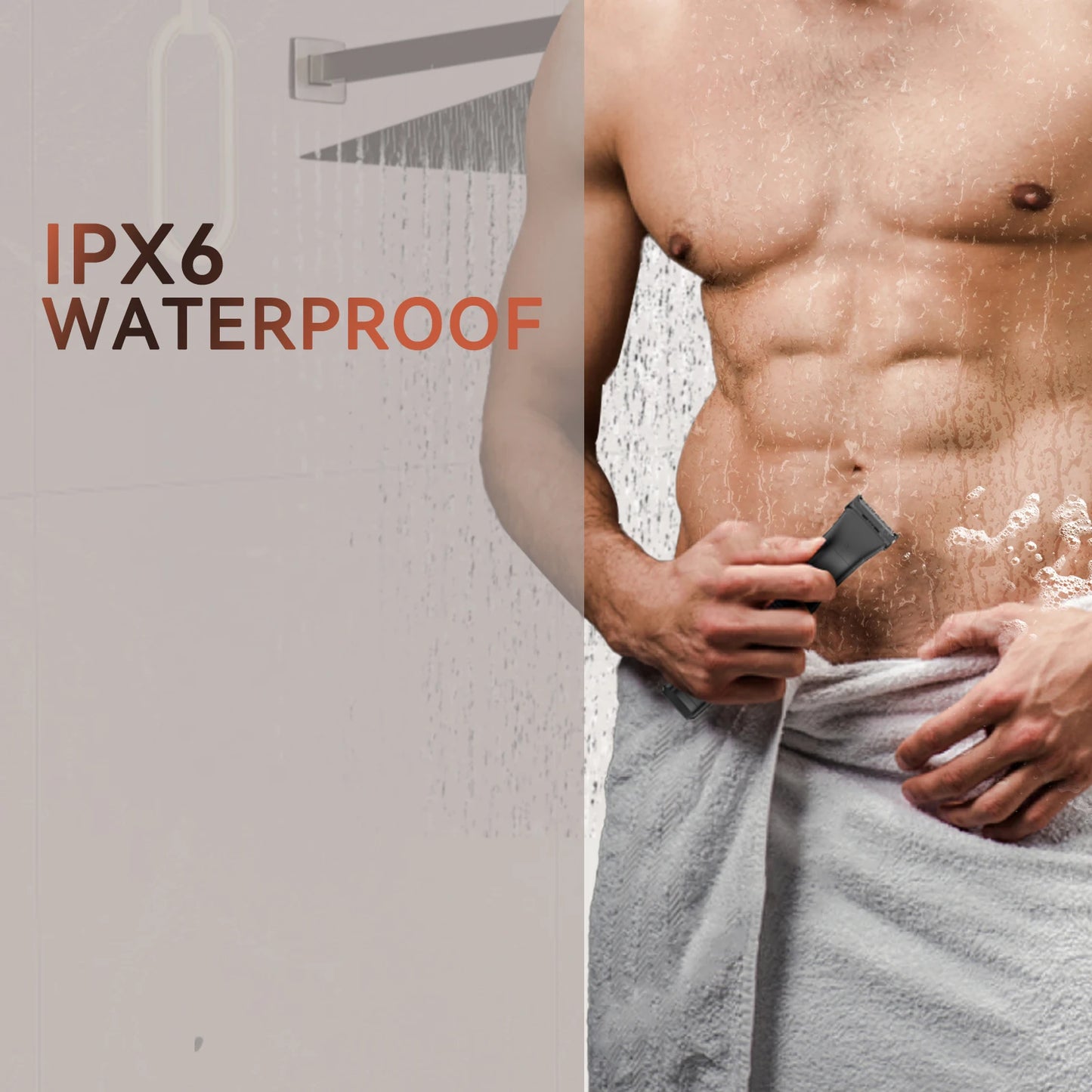 MAXGROOM 3 in 1 Body Hair Trimmer Electric Shaver IPX6