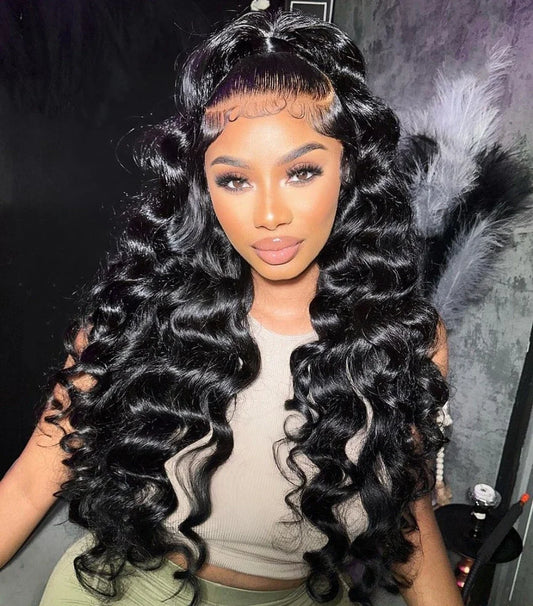 Amytud 30 40 Inch HD 360 Full Lace Wig 13x4 13x6 Loose Wave