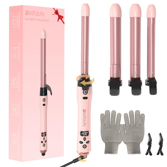 Hair Curler Ceramic Iron Wand With Interchangeable Barrels