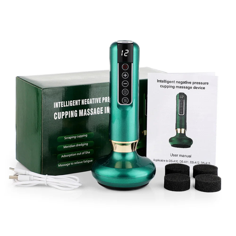 Electric Cupping Device USB Rechargeable 12 Levels Cans