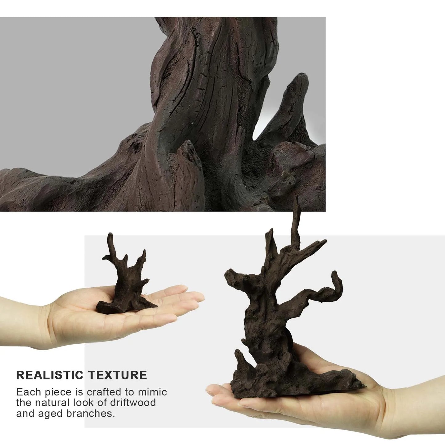 FZONE Resin Driftwood Tree Aquascaping Set For Nano Tanks