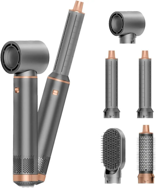 5 In 1 Foldable Hair Dryer Portable Styling Wand Brush
