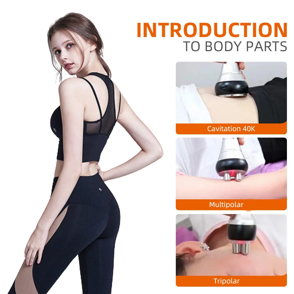Three In One Beauty Body Slimming Massager Cavitation Device