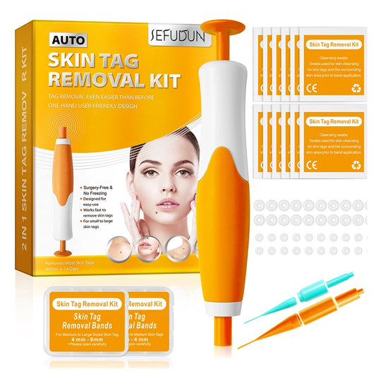 Skin Tag Removal Device Face Beauty Accessories Rubber Rings Wart Tag Remover Kit Multipurpose Supplies for Face Neck Chin Back
