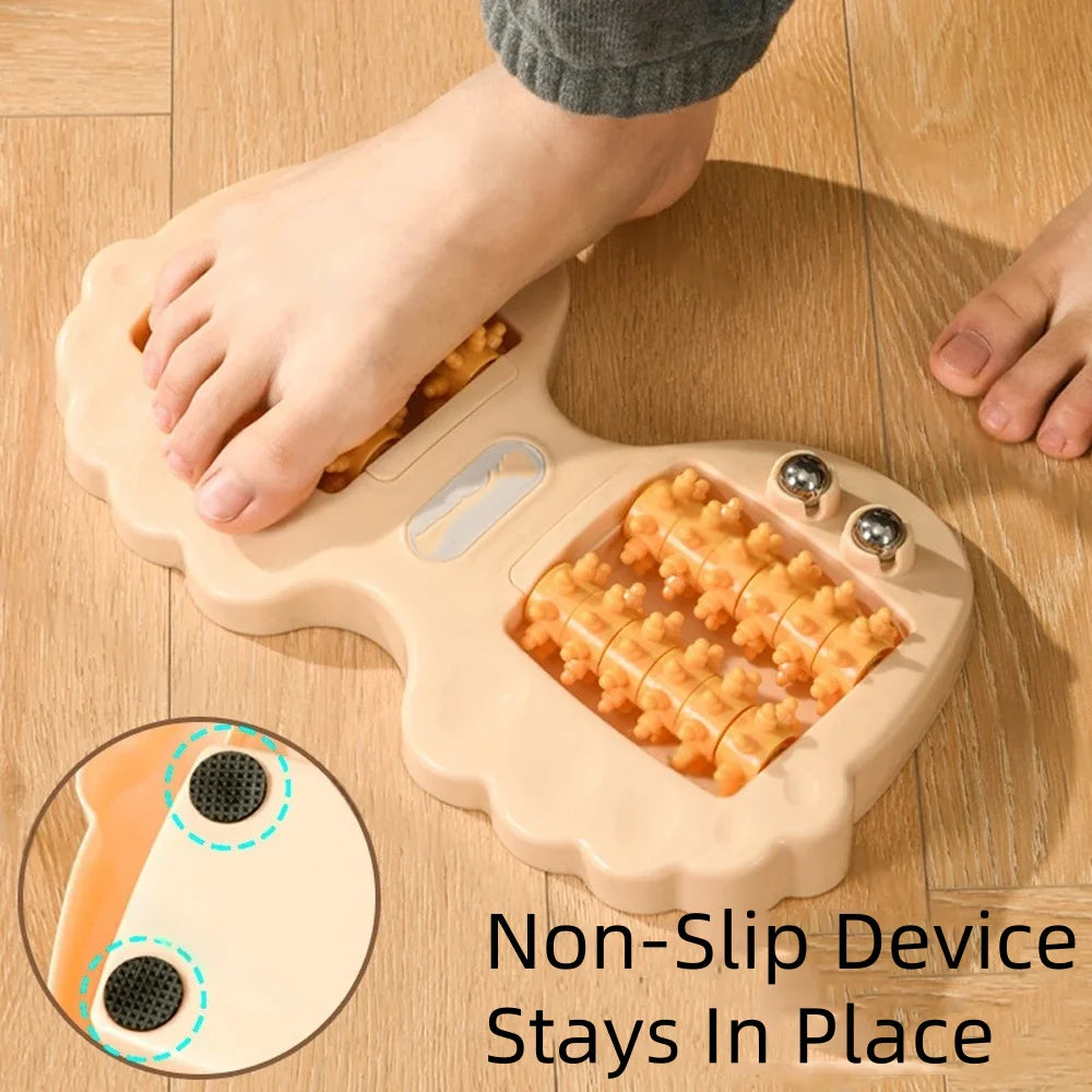 Dual Foot Massager Magnetic Beads Roller Acupoint Relief