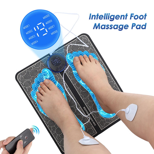 Rechargeable Foot Massager Pad EMS Electrostimulator Mat