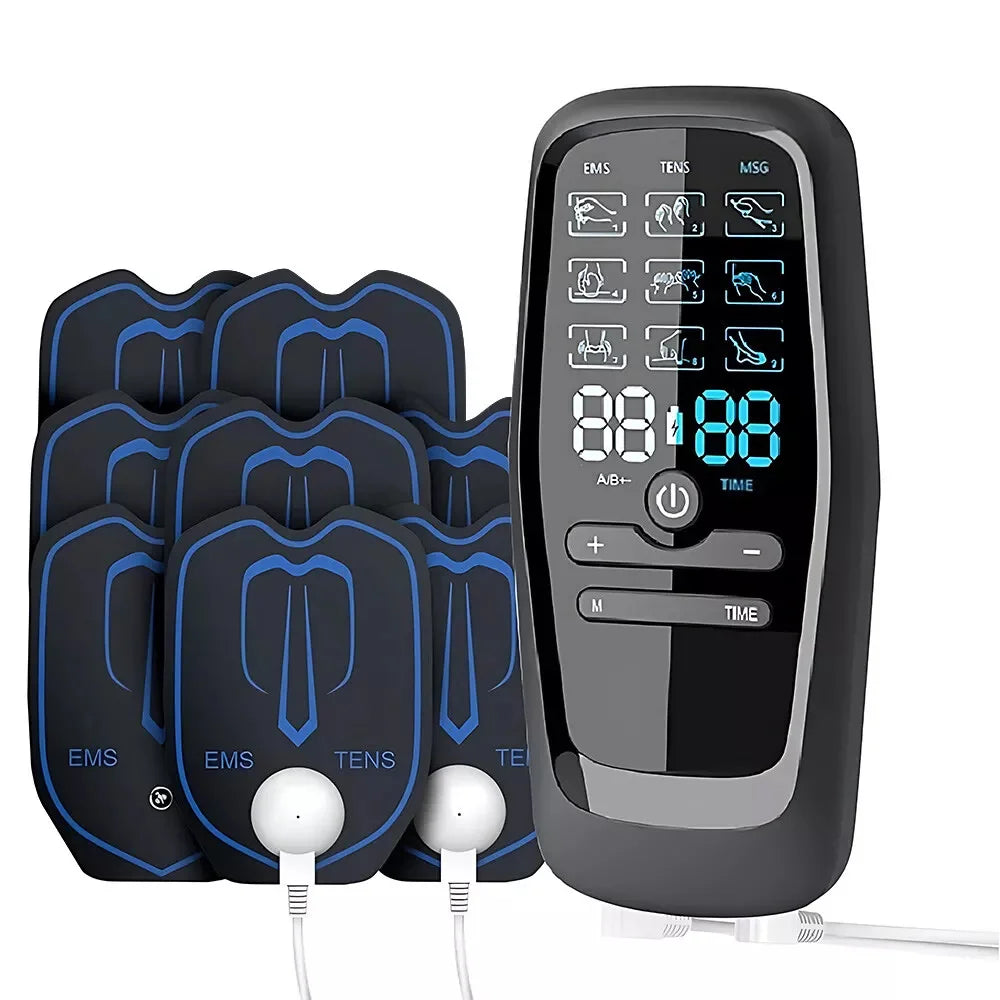 Upgrade Electric Pulse Massager Tens Unit Muscle Stimulator Therapy Pain Relief