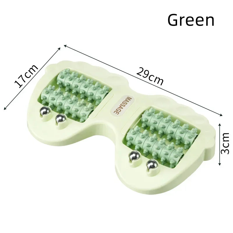 Dual Foot Massager Magnetic Beads Roller Acupoint Relief