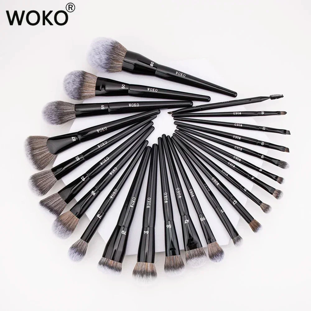 Professional Foundation Powder Highlighter Contour Cream Blush Makeup Brushes Concealer Eyeshadow Smudge Liner Eyebrow Lip Brush