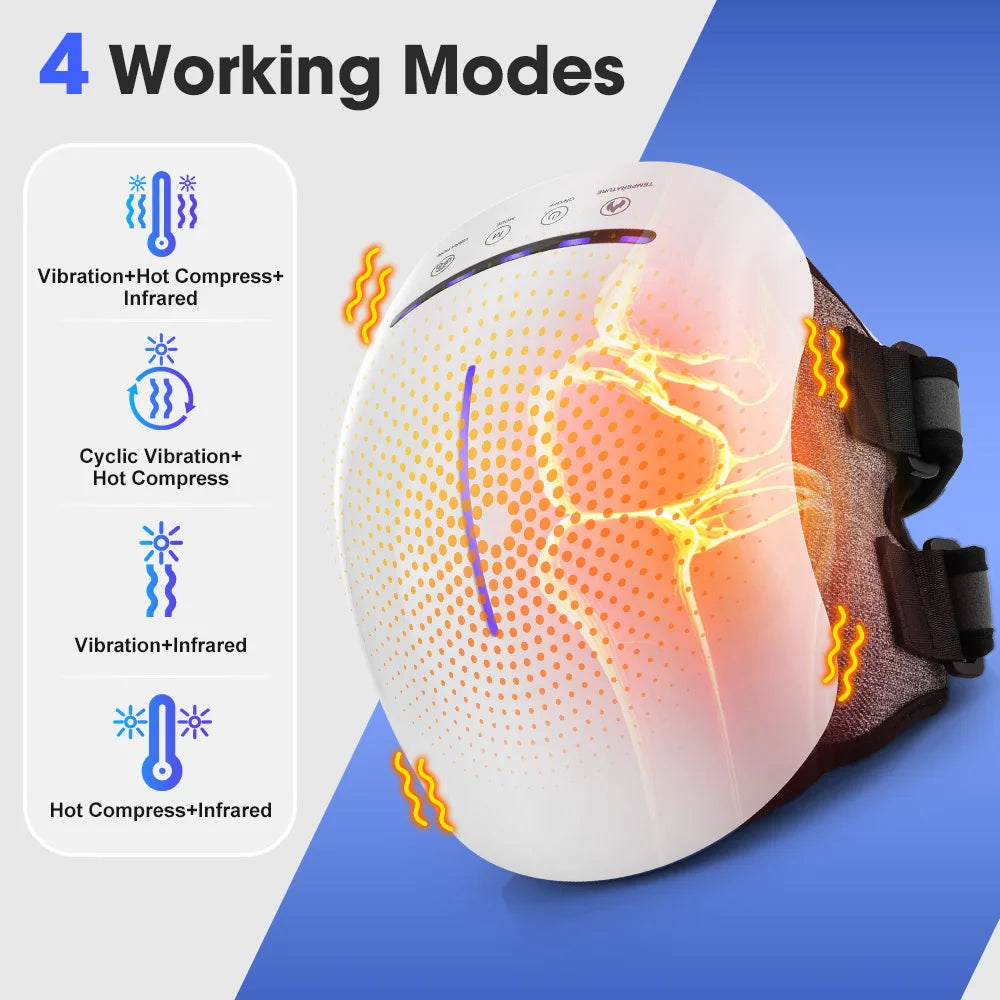 3 In 1 Smart Knee Massager With Vibration And Infrared Heat