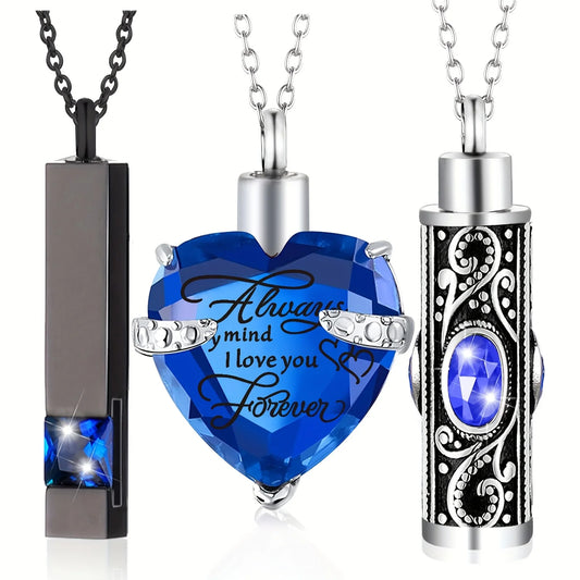 1pc Padlock Cremation Jewelry for Ashes Urn Necklaces for Women Men Stainless Steel Keepsake Memorial Key with Lock Urn Pendant