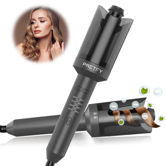 Pretfy Auto Hair Curler With Left Right Rotation Wand