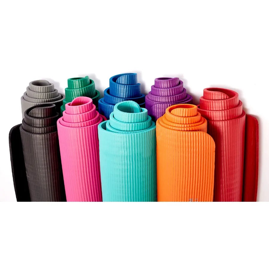 Essentials Thick Yoga Mat for Fitness and Exercise with EasyCinch Carrier Strap 72 Inches Long 24 Inches Wide 2 5 Inch Thick Id