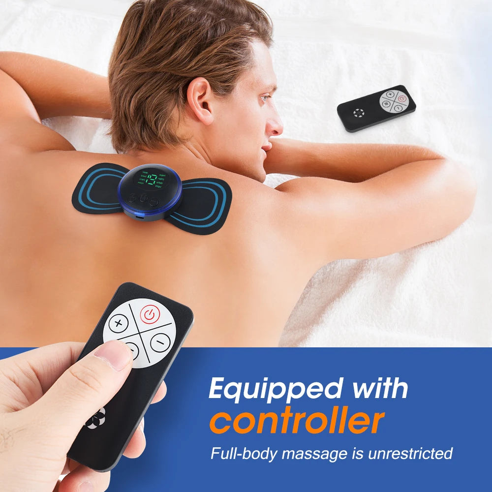Mini Neck Massager EMS Patch Portable Body Massage Sticker