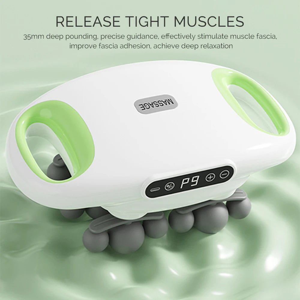18 Head Fascia Gun Frequency Vibration Massager Red Light