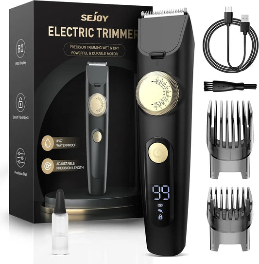 Sejoy Cordless Beard Trimmer For Men Hair Clipper Mustache