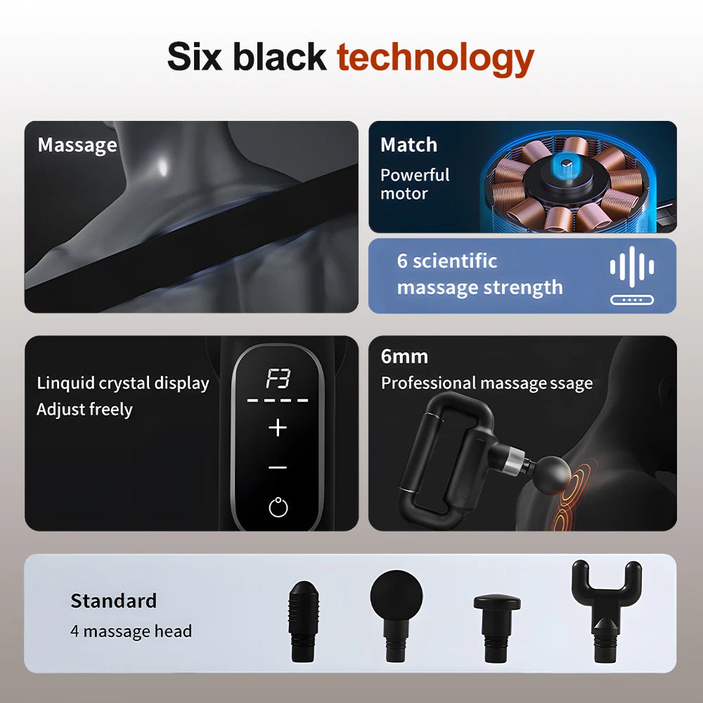 Deep Tissue Massager Gun Belt 2 In 1 Percussion Massage