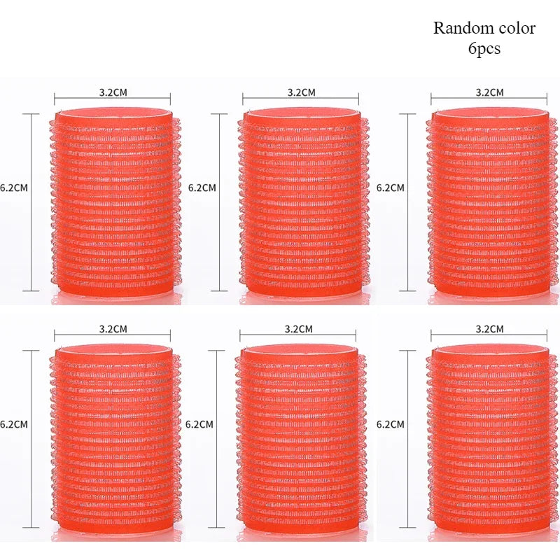 Heatless Hair Rollers Self Grip Hook Curlers Jumbo Set