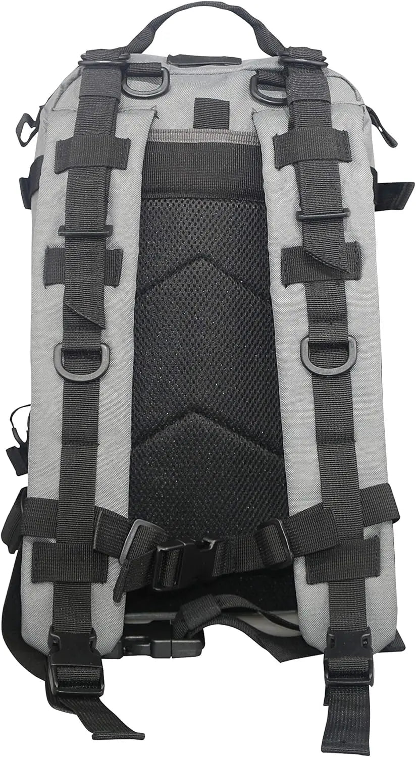Stocked EMS/EMT Trauma & Bleeding First Aid Responder Medical Backpack + Kit (Grey)