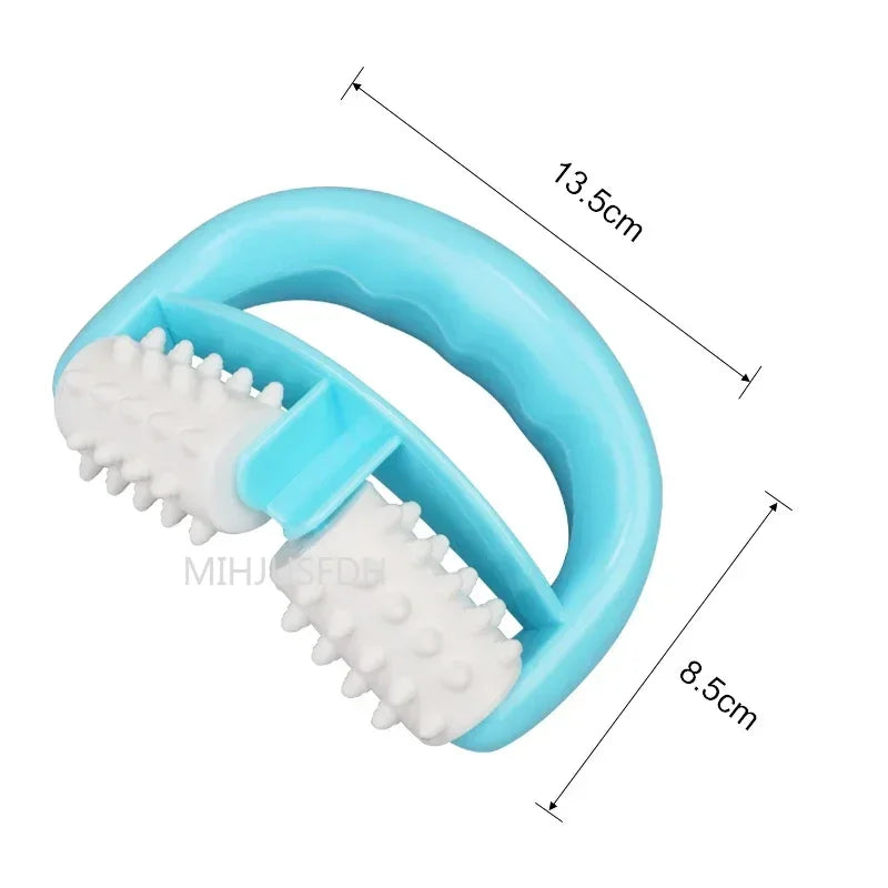 Blue D Type Anti Cellulite Handheld Roller Massager