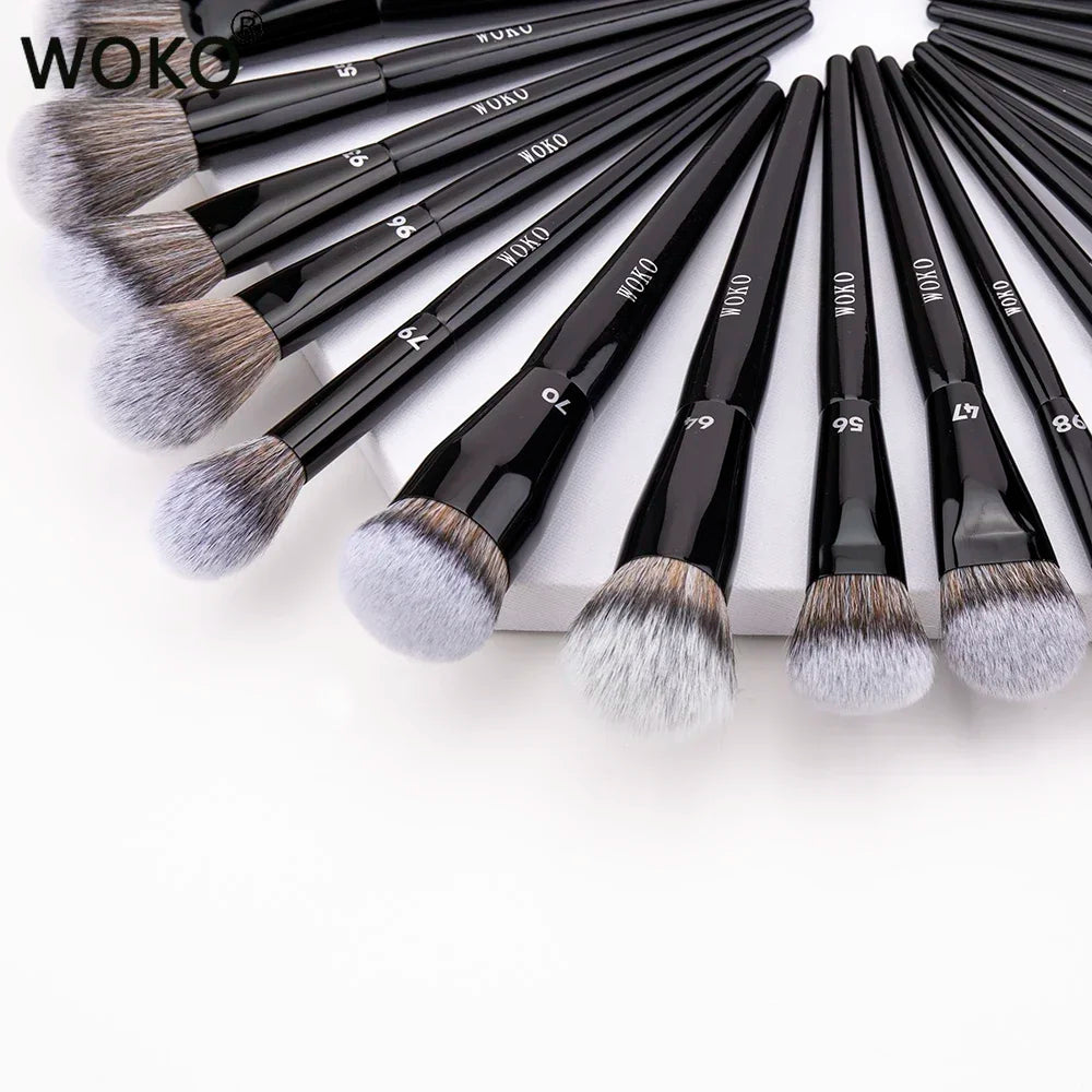 Professional Foundation Powder Highlighter Contour Cream Blush Makeup Brushes Concealer Eyeshadow Smudge Liner Eyebrow Lip Brush